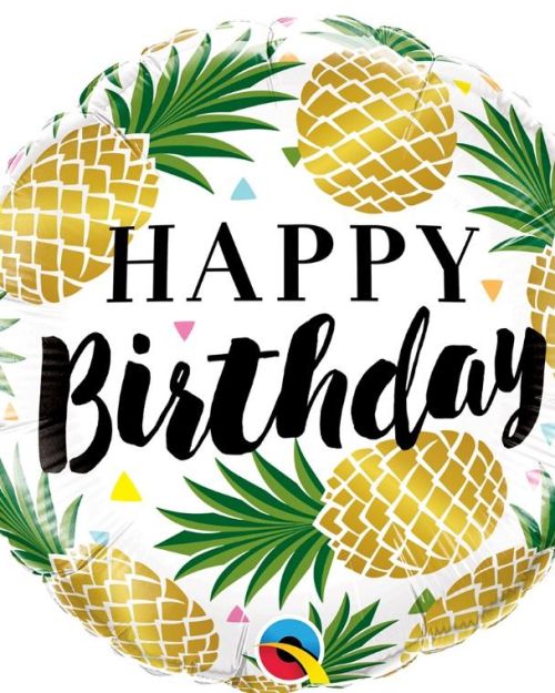 Golden Pineapples Foil Balloon