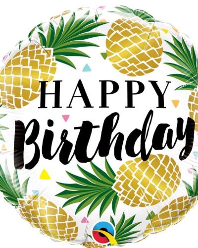 Golden Pineapples Foil Balloon