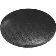 15mm Black Masonite Cake Board Round – 6″