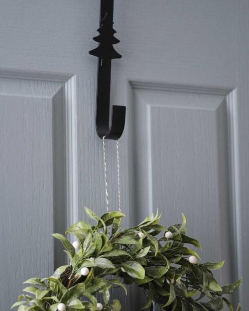 Black Metal Christmas Wreath Hanger