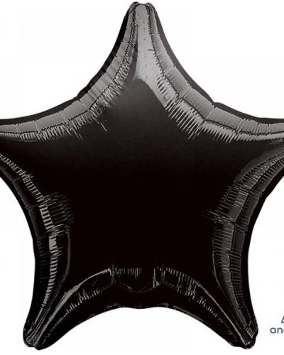 Star Shaped Foil Balloon – Black