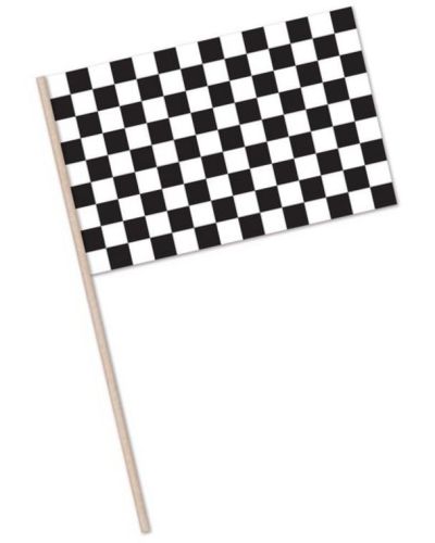 Black & White Checkered Flag Large