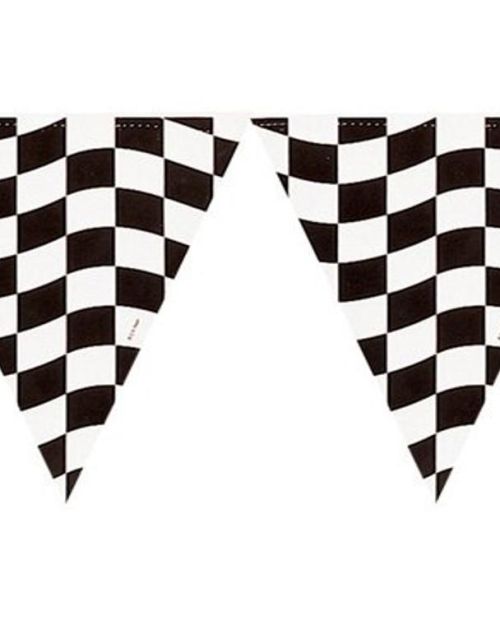 All Weather Bunting Flags – Black Check