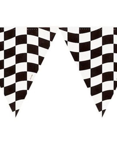 All Weather Bunting Flags – Black Check