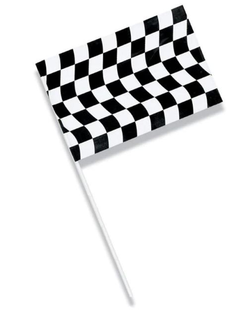Black & White Checkered Flag Jumbo