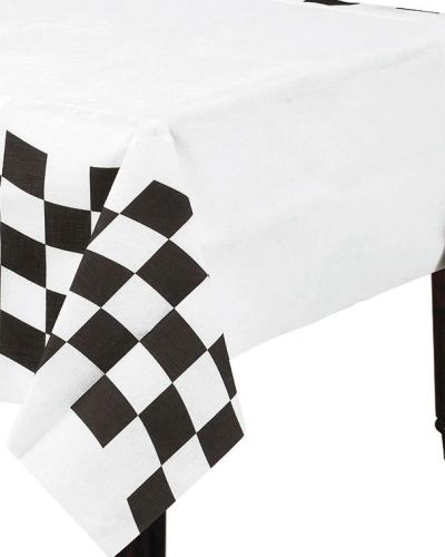 Black & White Check Paper Tablecover