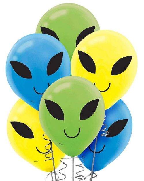 Blast Off Alien Balloons 15pk