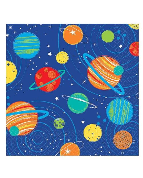 Blast Off Beverage Napkins 16pk