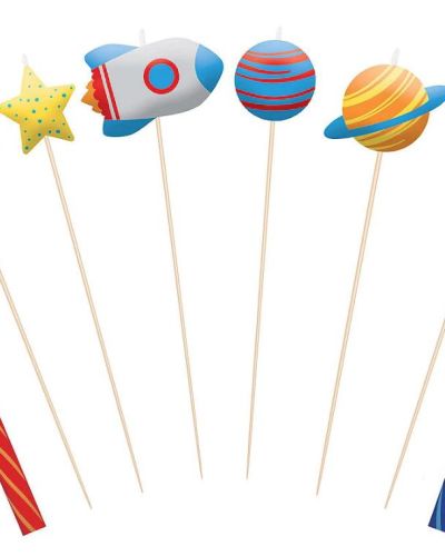 Blast Off Birthday Candles