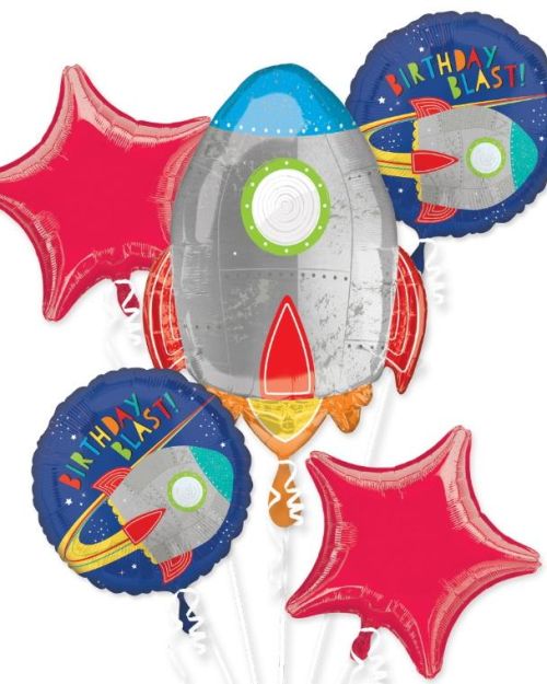 Blast Off Foil Balloon Bouquet
