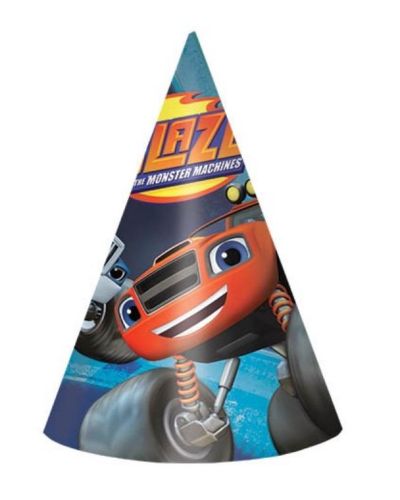 Blaze & the Monster Machines Party Hats – 8pk