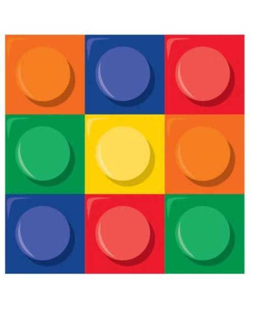 Block Party Beverage Napkins – 16pk