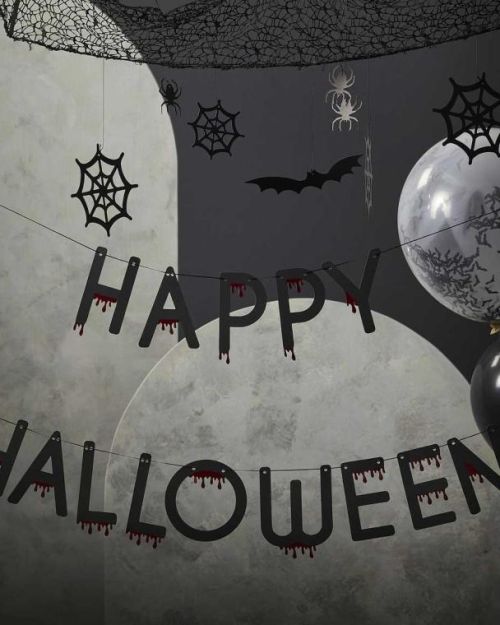 Blood Drip Happy Halloween Bunting