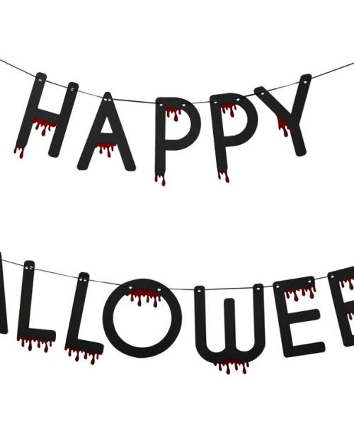 Blood Drip Happy Halloween Bunting