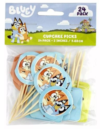 Bluey Cupcake Toppers 24pk