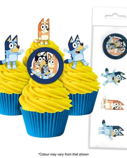 Edible Wafer Cupcake Toppers – Bluey