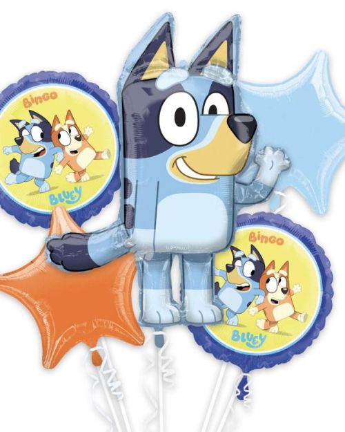 Bluey Foil Balloon Bouquet