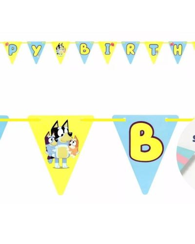 Bluey Happy Birthday Banner