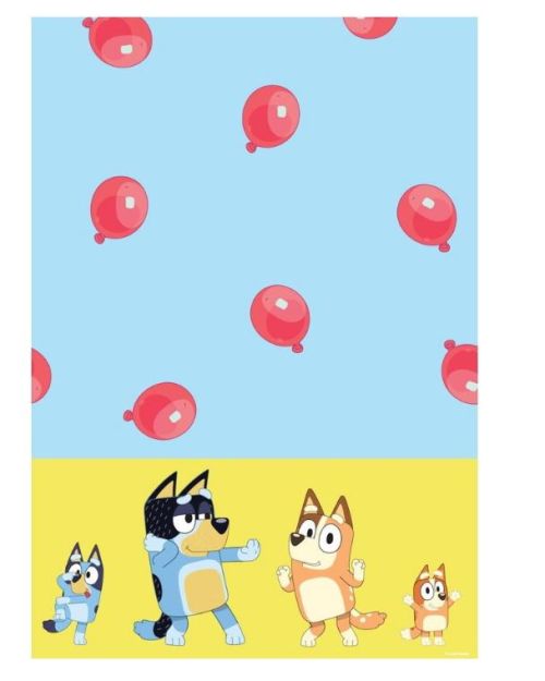 Bluey Paper Tablecover