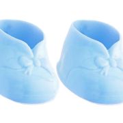 Blue Baby Booties 2pk