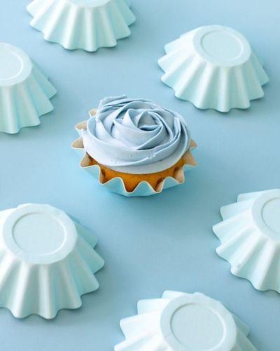 Blue Bloom Cupcake Cups 24pk