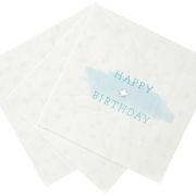 Blue Happy Birthday Napkins 16pk