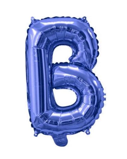 Mini Blue Foil Balloon – Letter B