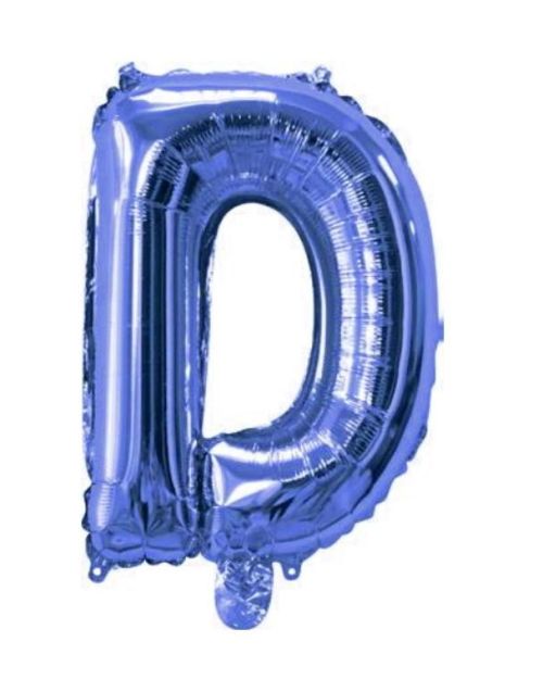 Mini Blue Foil Balloon – Letter D