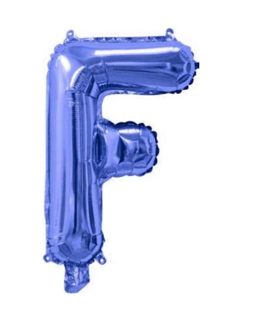 Mini Blue Foil Balloon – Letter F