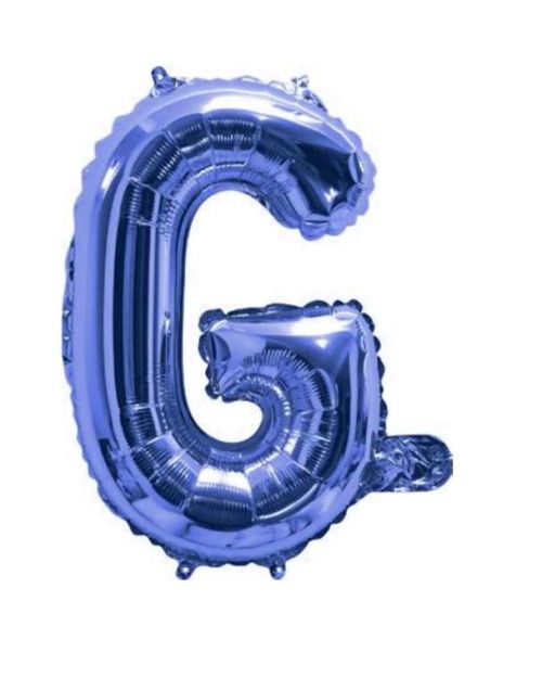 Mini Blue Foil Balloon – Letter G