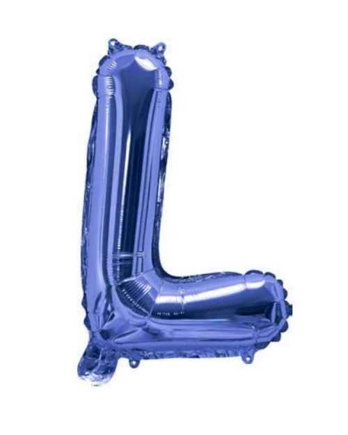 Mini Blue Foil Balloon – Letter L