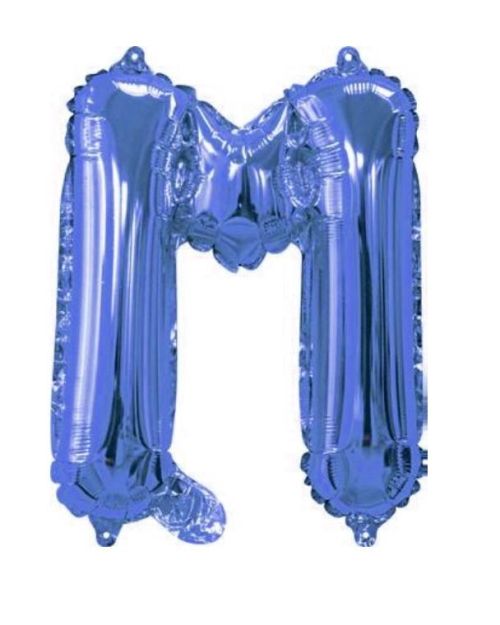 Mini Blue Foil Balloon – Letter M