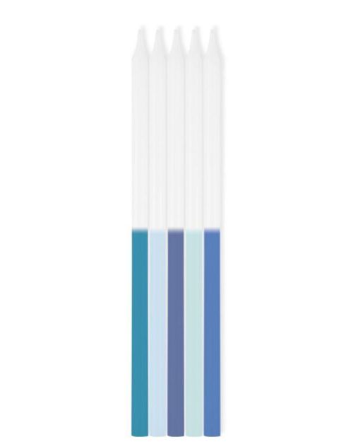 Blue Ombre Taper Candles 10pk