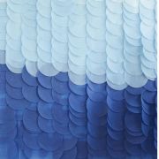Blue Ombre Tissue Disc Party Backdrop