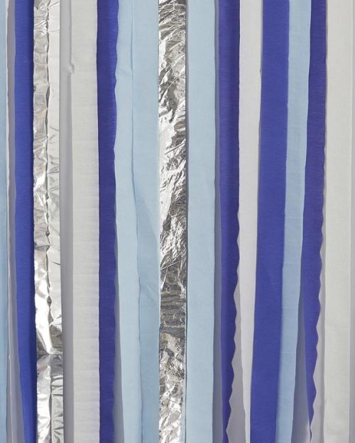 Blue & Silver Streamer Backdrop