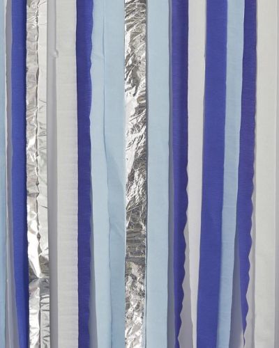 Blue & Silver Streamer Backdrop