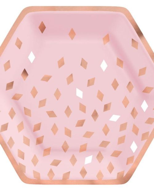 Blush Birthday Dinner Plates 8pk