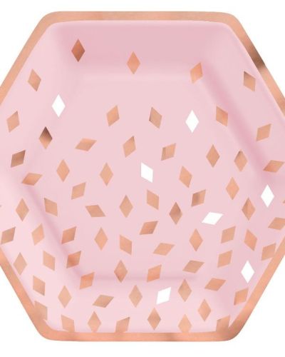 Blush Birthday Dinner Plates 8pk