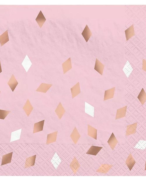 Blush Birthday Lunch Napkins 16pk