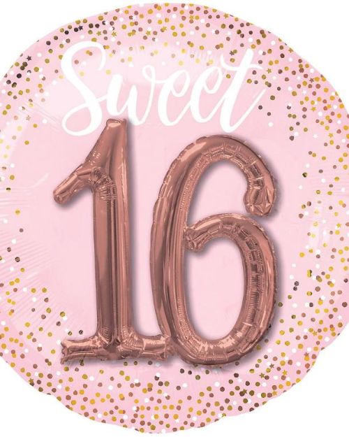 Blush Sweet Sixteen Foil Multi-Balloon