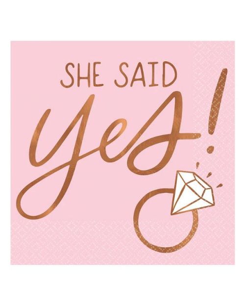 Blush Wedding Beverage Napkins 16pk