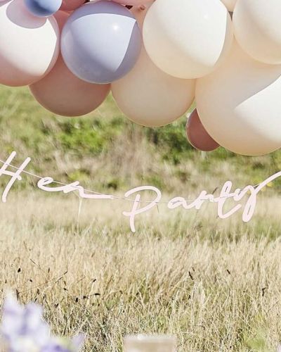 Boho Floral Hen Party Banner