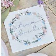Boho Floral Team Bride Napkins 16pk