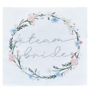 Boho Floral Team Bride Napkins 16pk