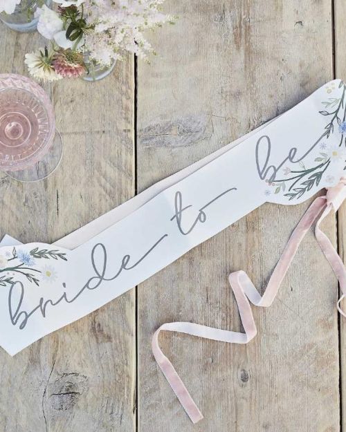 Boho Floral Bride to Be Sash