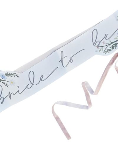 Boho Floral Bride to Be Sash