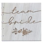 Boho Floral Team Bride Guest Book