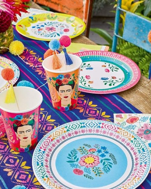 Boho Floral Plates 12pk