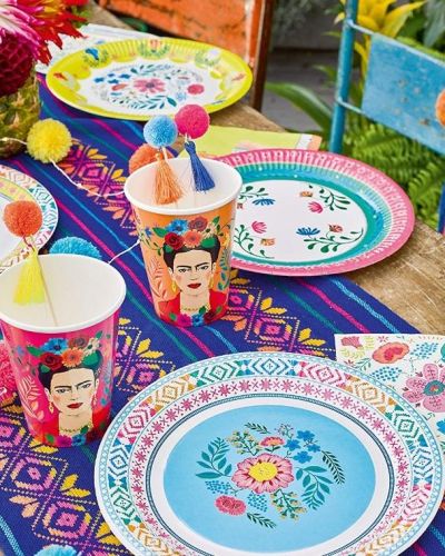 Boho Floral Plates 12pk