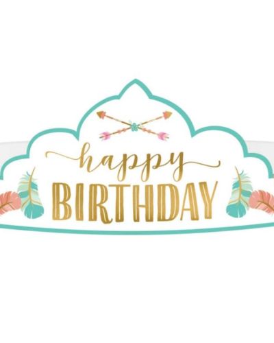 Boho Girl Mini Tiaras 8pk